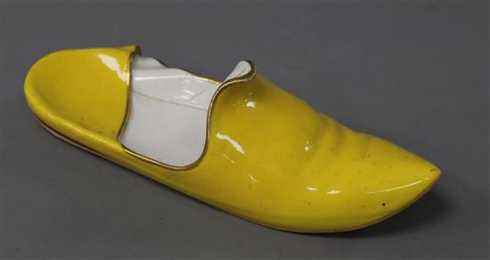 A Meissen slipper